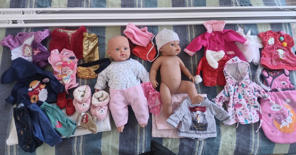 Baby Born  - Интерактивна кукла момиче 43 см  с оригинални дрешки