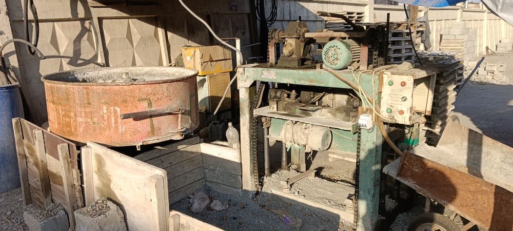 Пескоблочный станок