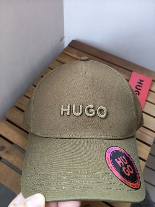 Hugo Jude șapcă unisex culoare kaki noua originala