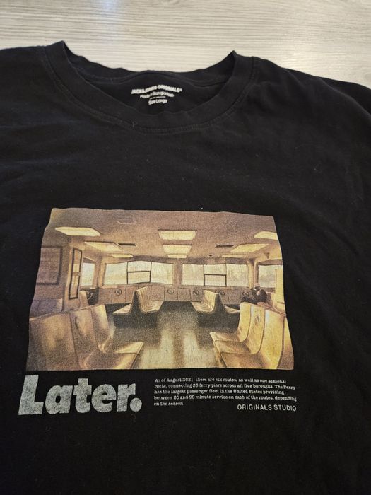 Tricou barbati brand Jack&Jones size L regular fit (black)