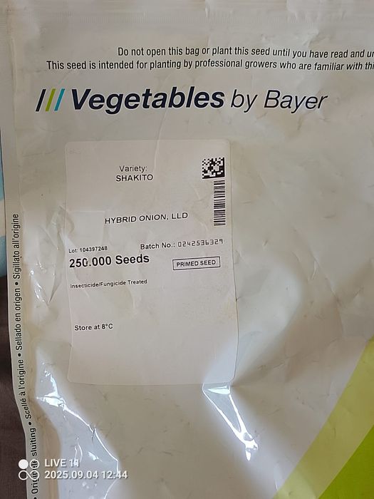 Semințe Ceapă Shakito hibrid alb/roșu