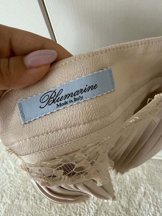 BLUMARINE плисиран топ с дантела | IT 40 / EU 36 | Made in Italy