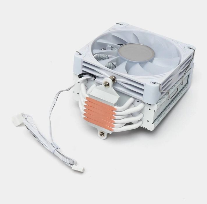 Белый 6 трубчатый кулер для процессора LivingCool LC-X120