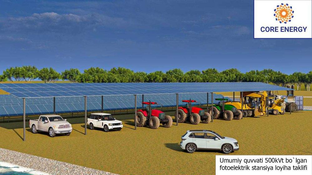 Қуёш панеллари ўрнатиш | 20–500 кВт | Кафолат | 500+ лойиҳа