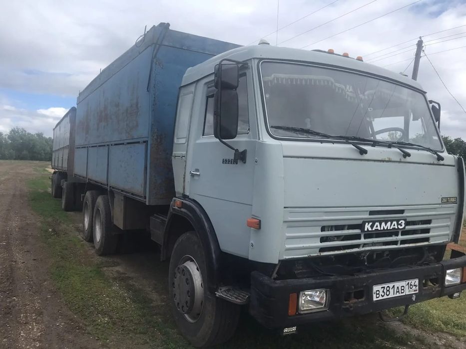 Камаз зерновоз с прицепом