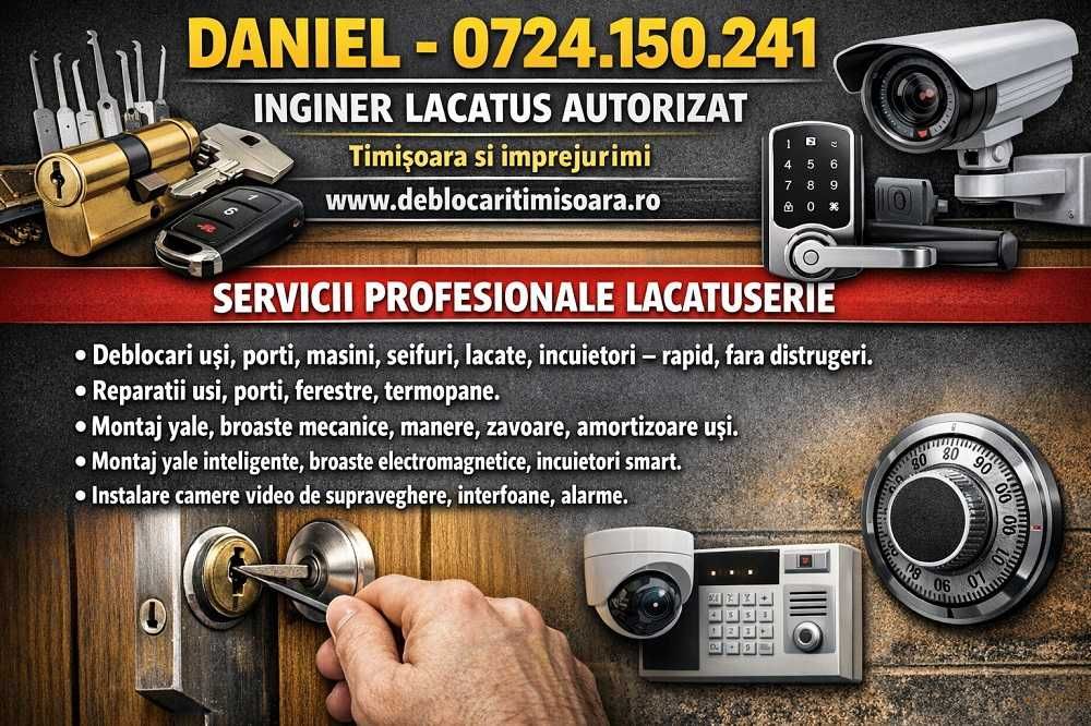 Deblocari Usi Rapid fara distrugere Lacatus Reparatii Timisoara