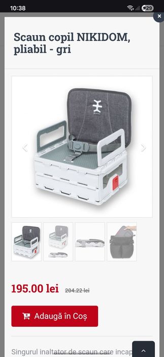 Booster/scaun masa bebe