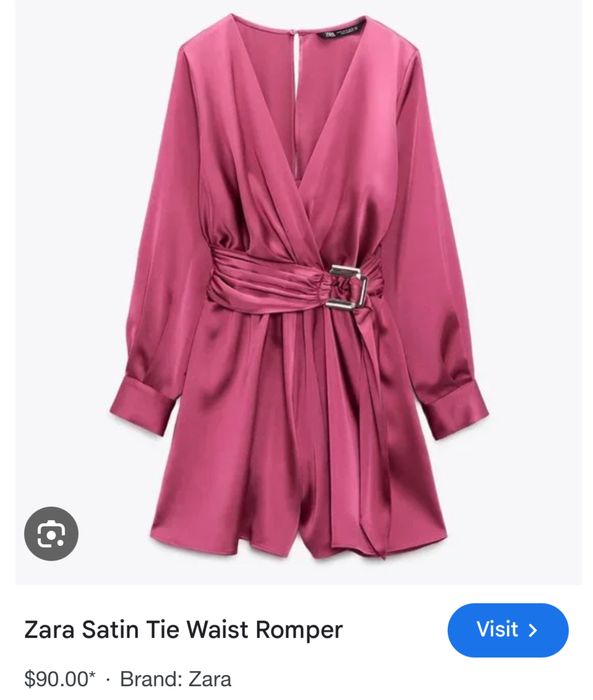 Salopeta Zara satin noua
