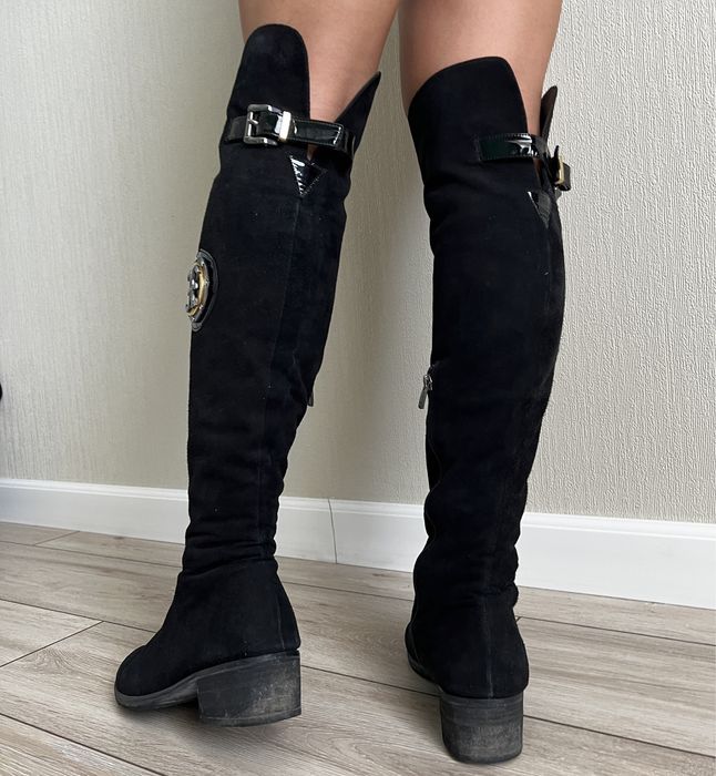 Замшевые сапоги еврозима