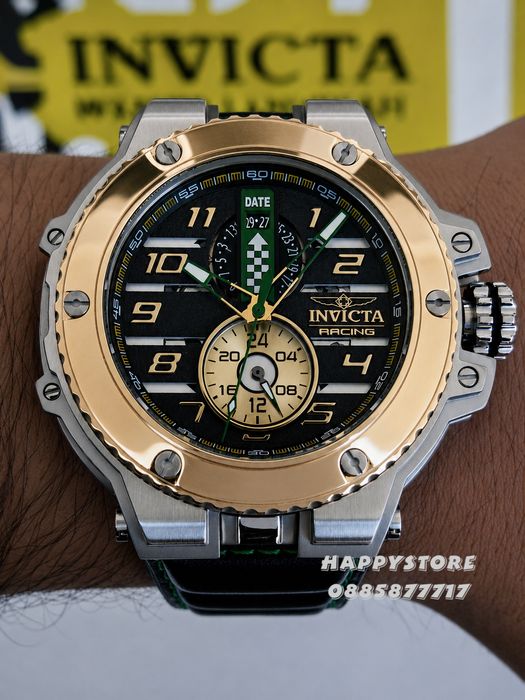 INVICTA Downforce silver/gold 56 mm, Инвикта нов мъжки часовник