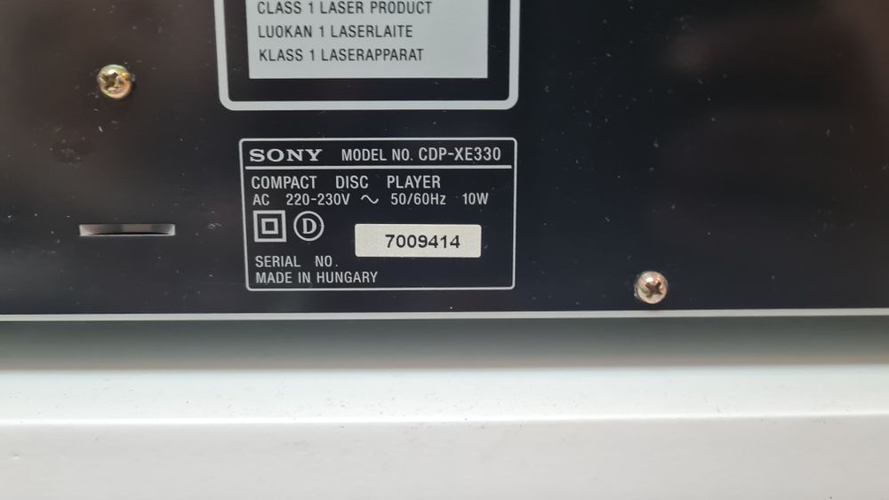 Vand Cd Sony CDP-XE330