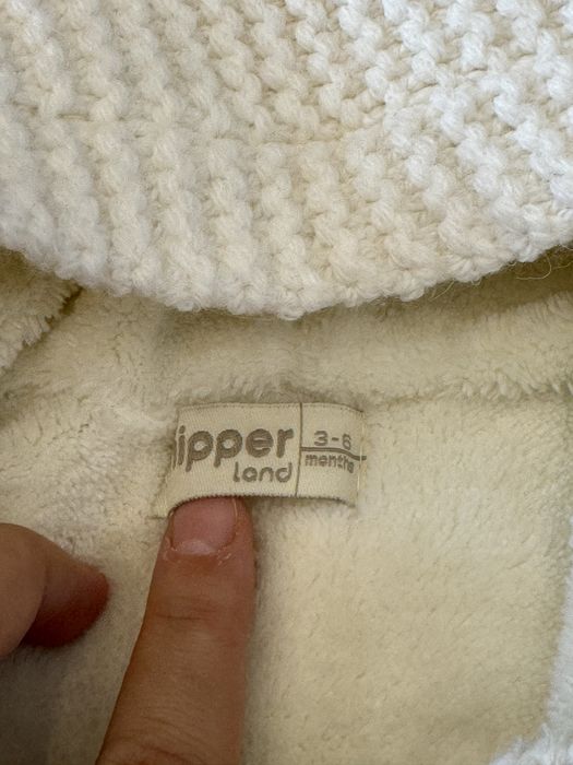 Теплый вязанный комбинезон