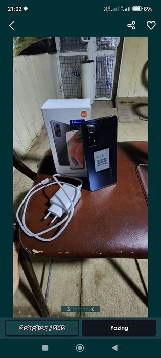 Assalomu alaykum Redmi Note 12Pro Sotiladi Xotira 8-256 ful komplekt