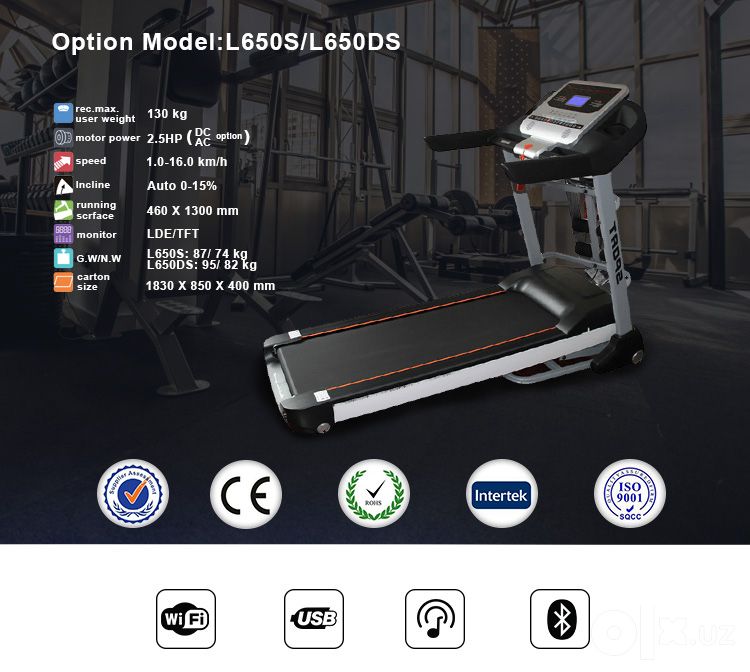 Беговая дорожка 650DS Fitness Gear