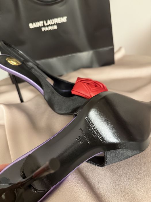 In stoc- Pantofi cu toc yves saint lauren- AMALIA 110 mm YSL tocuri