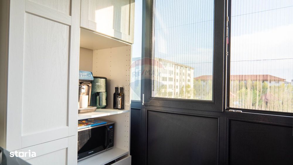 Dobroesti - vanzare apartament 2 camere mobilat complet, cu terasa