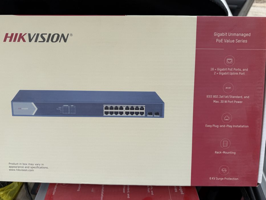 РОЕ коммутатор HIKVISION 16 портов