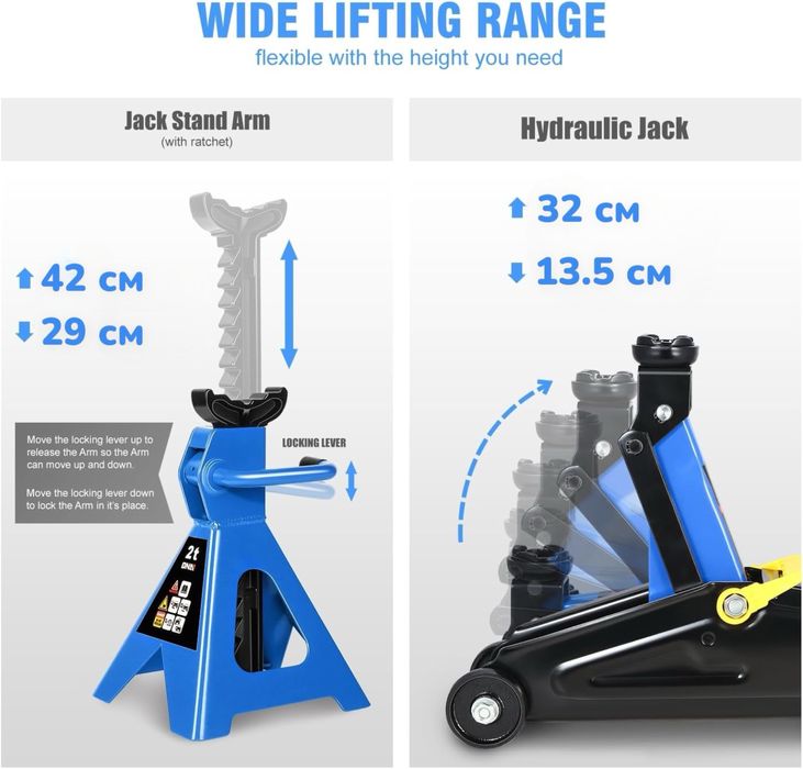 ПРОМО Комплект Крик 2 Тона и Стойки 3 Тона с Подарък фитили за гуми