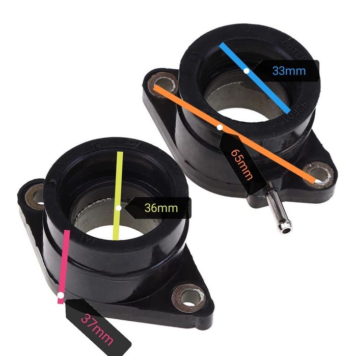 Flansa Admisie Yamaha XT600 XT 600 TT600 Flanse Admisie set 2 buc