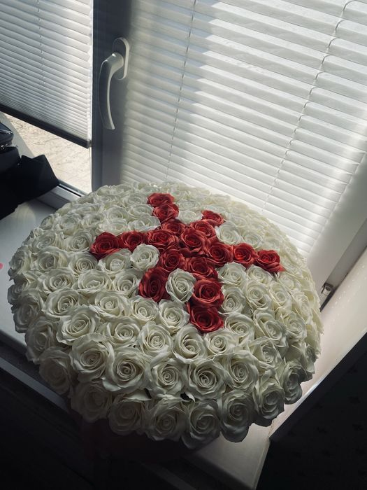 120шт розы как живые