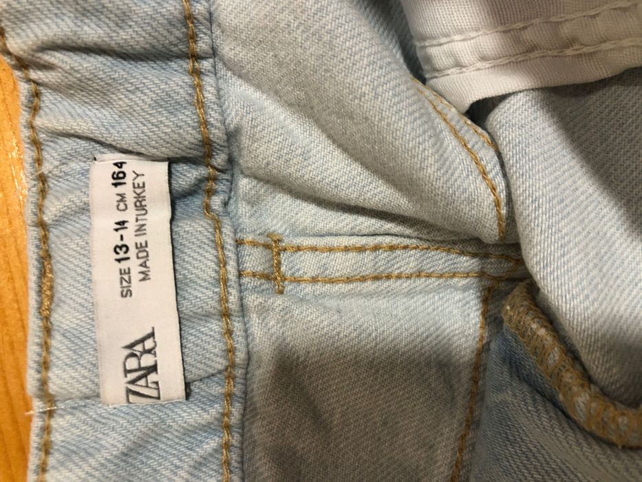 Blugi scurti, fusta pantalon, 164cm, Zara