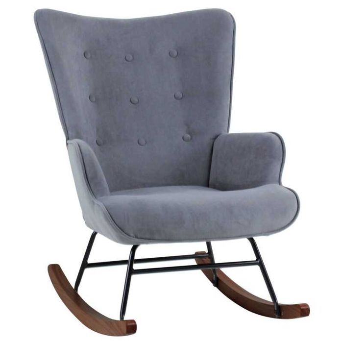 Фотьойл, ALMA, Капучино, Сив, Текстил, 67х86х92см.