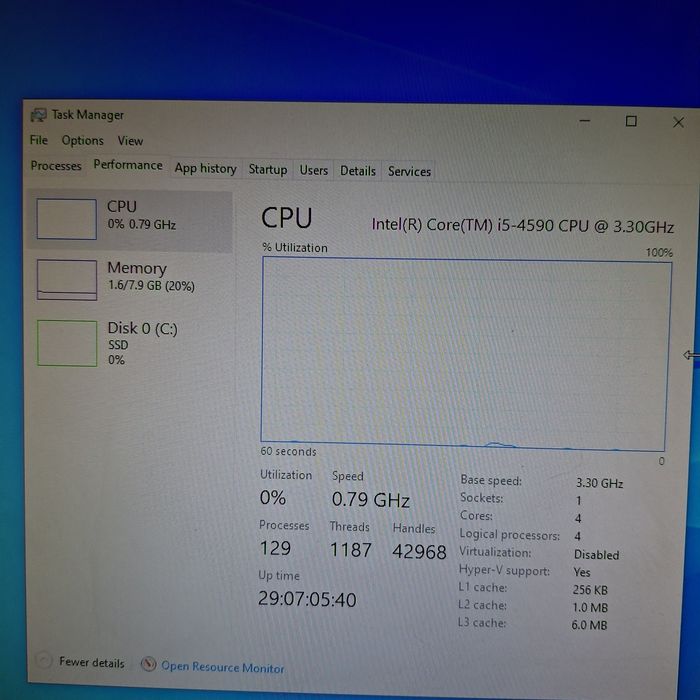 Sistem Mini Pc Lenovo Thnkcenter m73 P, i5 4590 de 3.3 GHz , 8gb, SSD 128gb