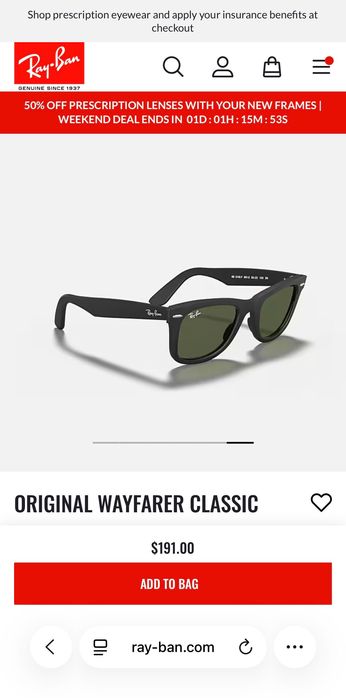 Ray-Ban Original WAYFARER Classic