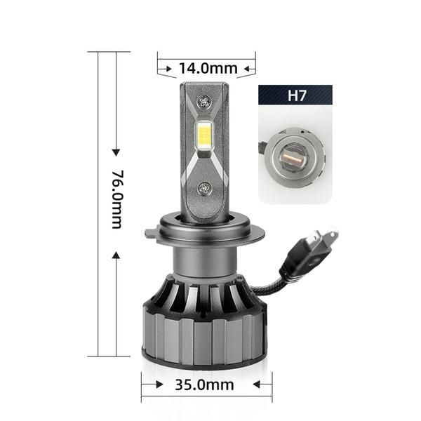 Kit Becuri Led 120w/24000Lm  (H1,H4,H7,H8,H9,H11,H15,H16)