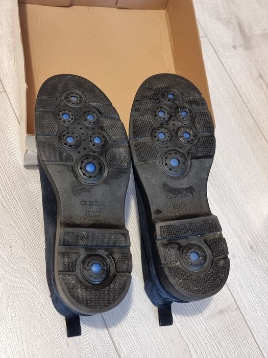 Ghete Geox barbati piele intoarsa bleumarin/ albastre marime 43