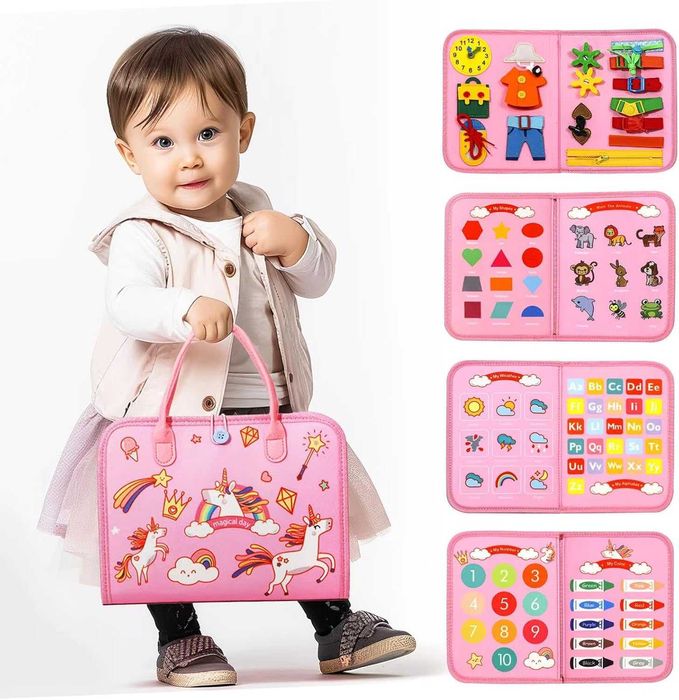 EVERGD Busy Board Montessori Универсална 7 в 1 образователна дъска