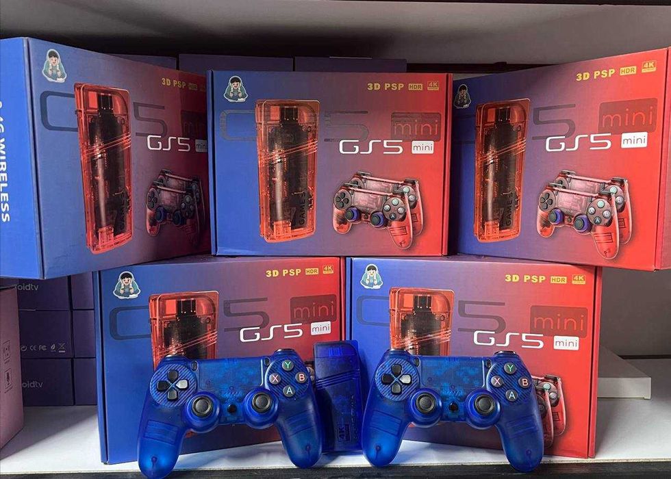 Игровая приставка Game Stick GS5 Mini  / 3D PSP o'yinlar / 2 pulta