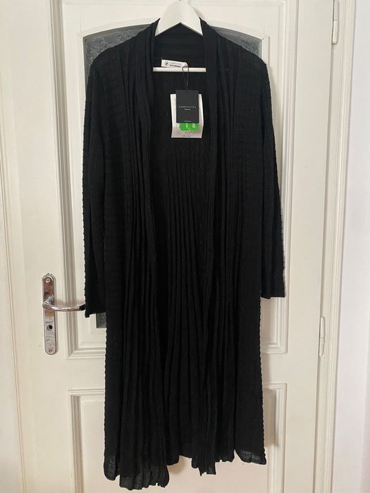 Нова елегантна жилетка в черно със сребристи нишки Cortefiel, размер S