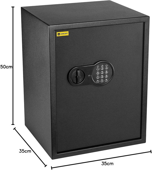 Дигитален сейф HomeSafe HV50E с електронна ключалка и ключ 50x35x35 см