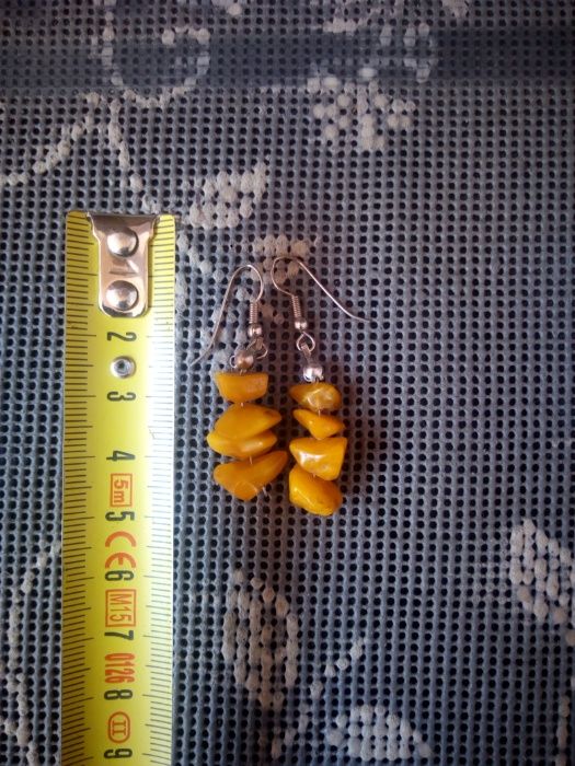 Обеци от кехлибар