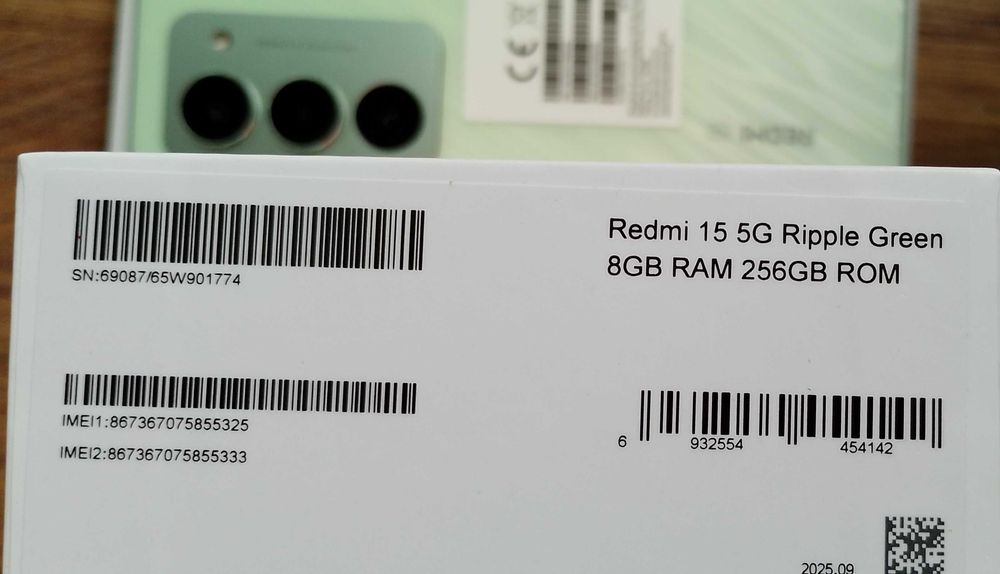 REDMI 15 5G ,256 GB,8 GB RAM нов с 2 г.. Гаранция