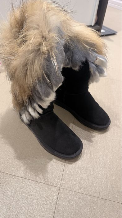 UGG боти с косъм от заек