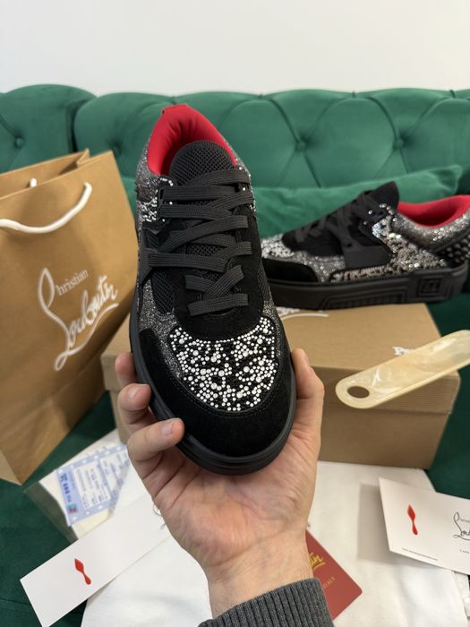 Adidasi Louboutin piele naturala Full Box colectie noua Premium