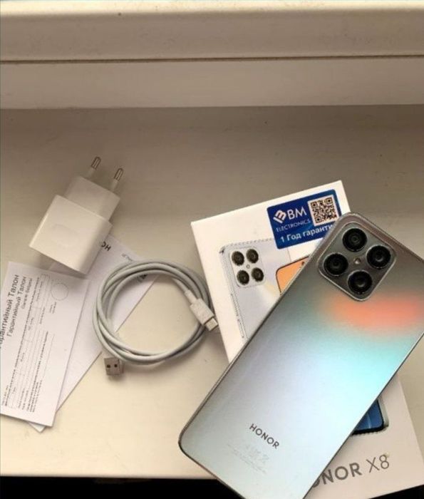 Honor X8 Xolati tinu aybi yoq 4 oy ishlagan