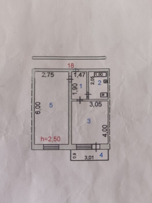 Продам однокомнатную квартиру