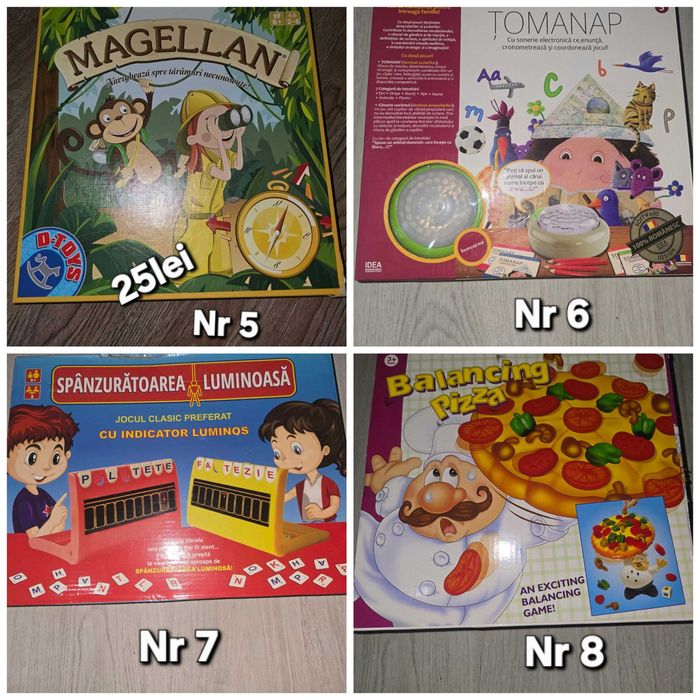 Jocuri pentru copii- diverse preturi avantajoase