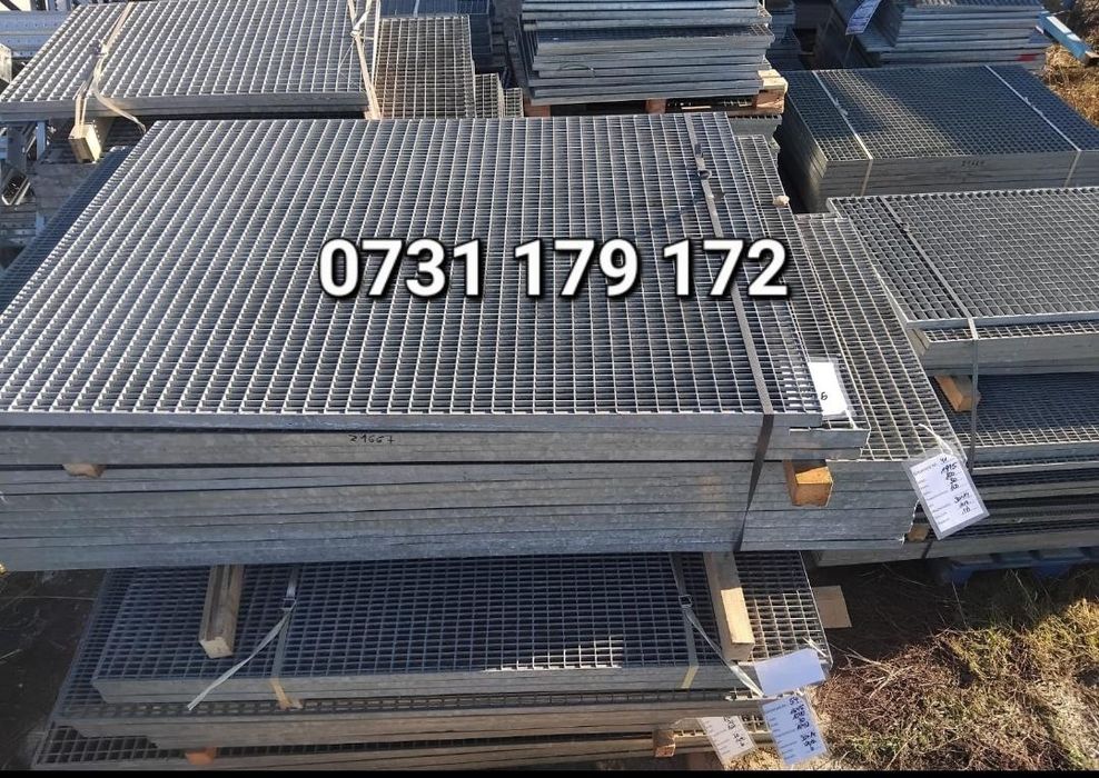 Grătare trepte zincate