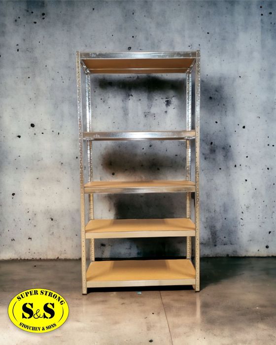 Метални стелажи български 5 нива до 100 кг ЧЕРЕН