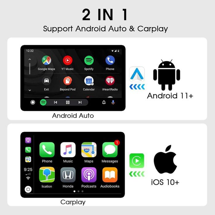 Мини WiFi Адаптер за безжична връзка с CarPlay / AndroidAuto.