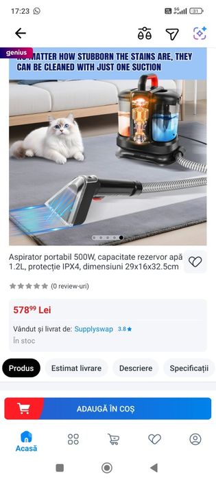 Aspirator cu spălare nou