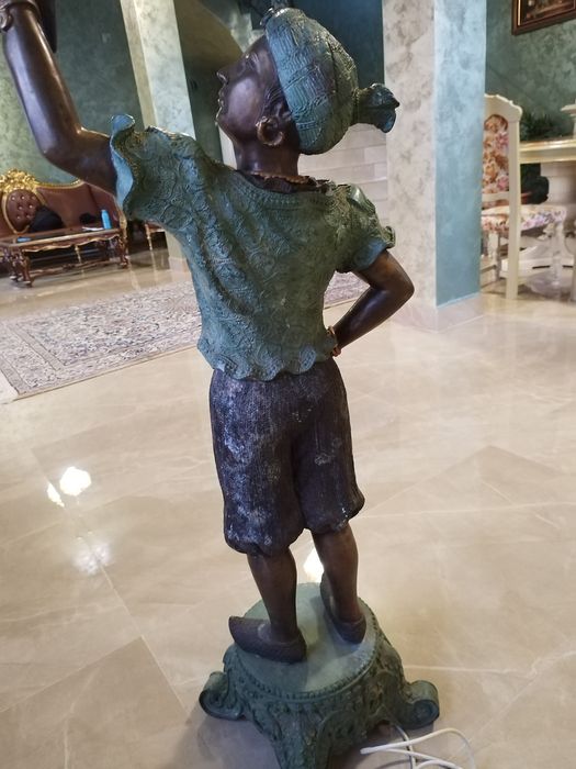 Statuie veioza bronz alama cupru