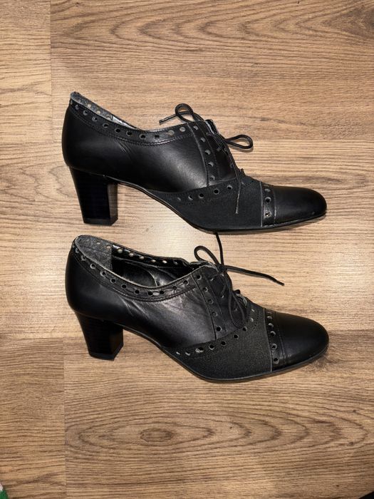 Обувки на среден ток естествена кожа, 36, Gido Пещера