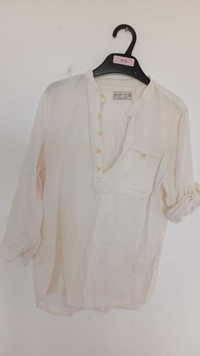 camasa alba,  11-12 ani, ( guler tip tunica)