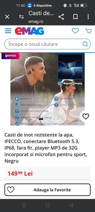 Vând căști  bluetooth