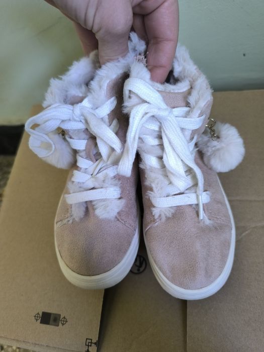 River Island, боти за момиче, топли и пухкави, номер 26,5